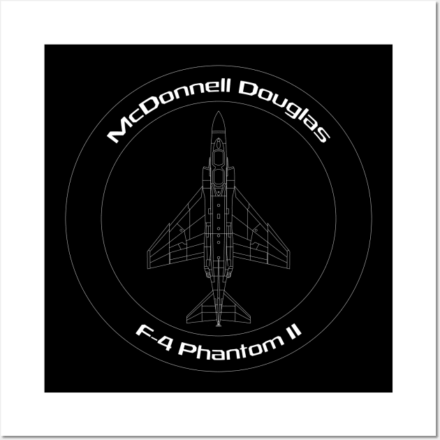 McDonnell Douglas F-4 Phantom II Wall Art by BearCaveDesigns